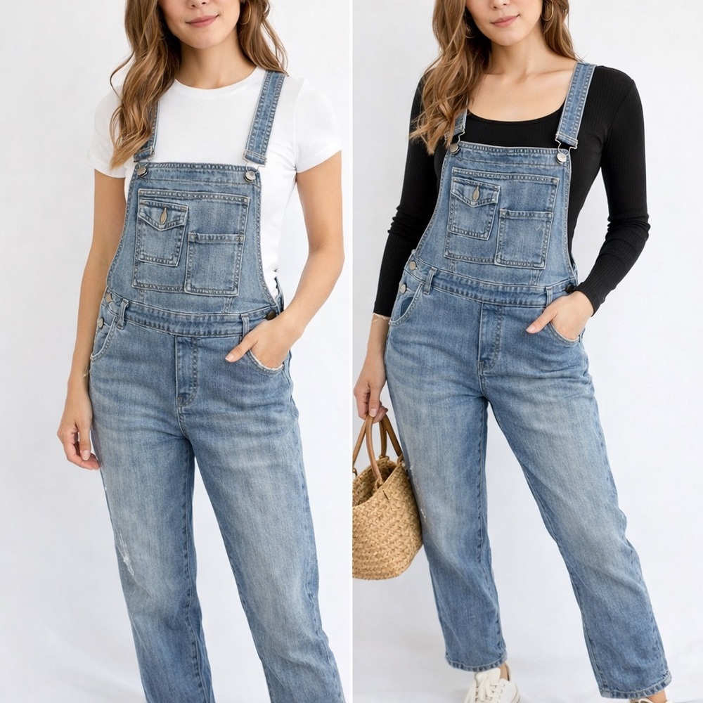 Free People Classic Light Blue Denim Overalls
01-0036